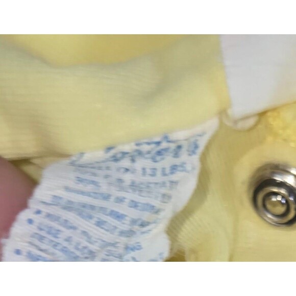 Vintage Infant Sleepers 9 Size NB-12M Full Body Gown Pink Yellow Blue White Snap - Picture 4 of 16